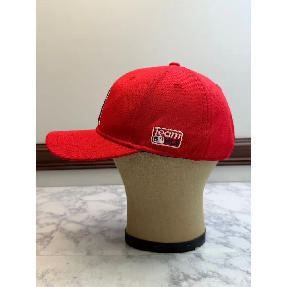 OC Sports Los Angeles Angels Youth Baseball Hat Red Team MLB Mesh Cap Logo